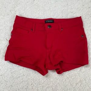 Red shorts
